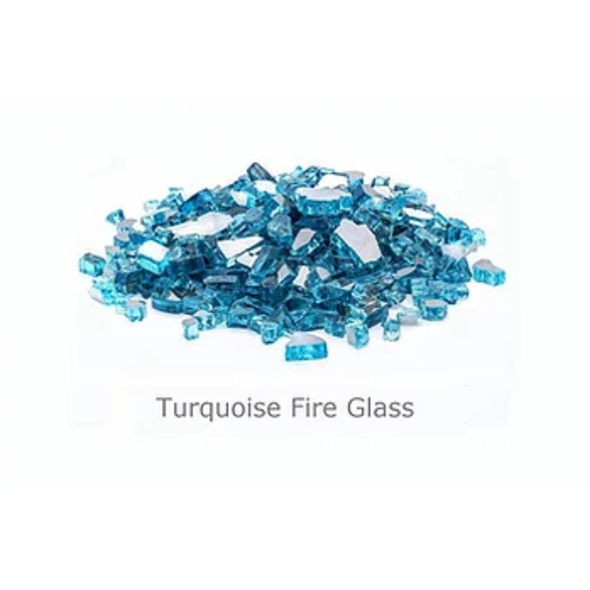Pottery Works turquoise fireglass sample