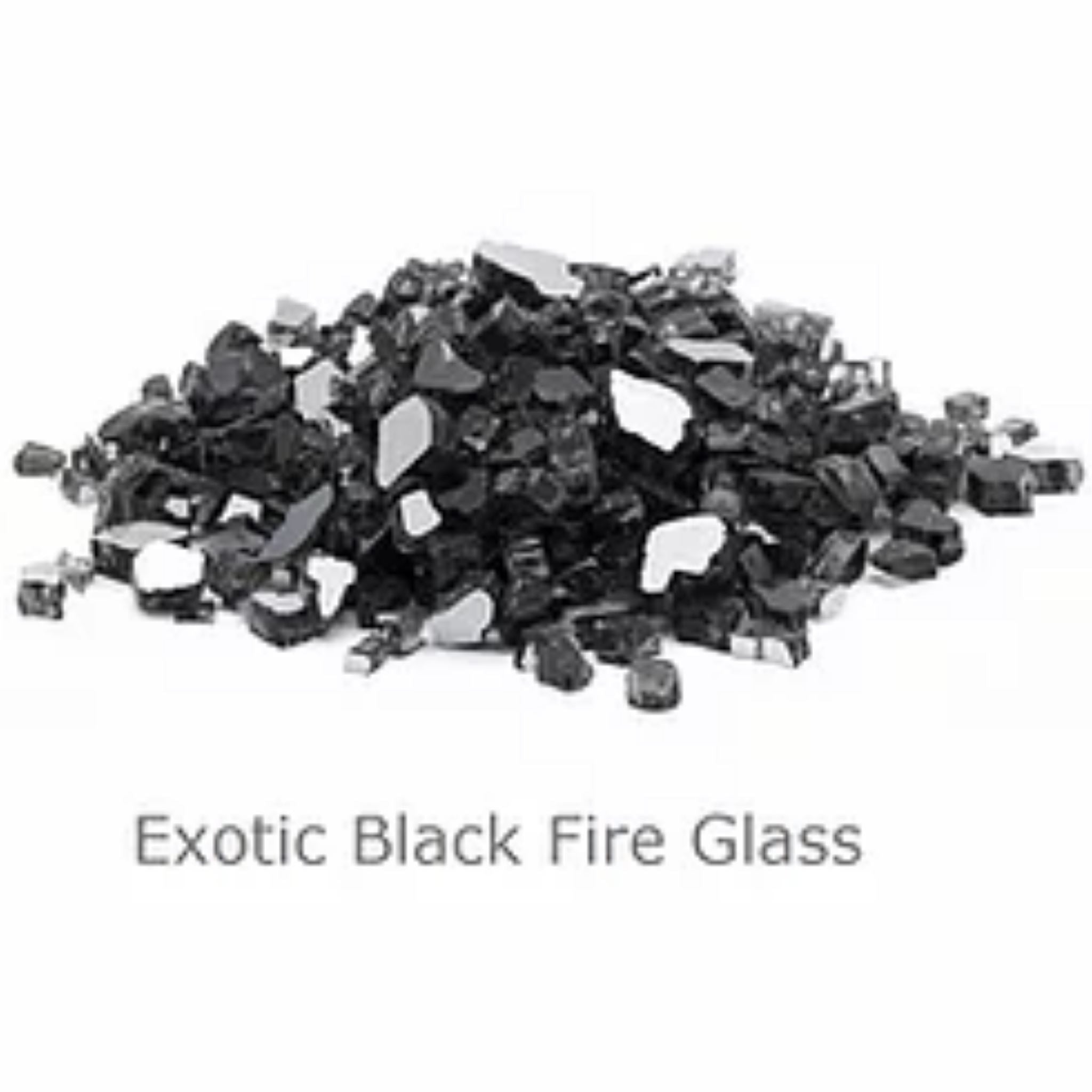 Pottery Works exotic black fireglass sample