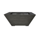 Prism Hardscapes Lombard Square Fire Pit In Ebony Color On A White Background