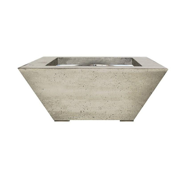 Prism Hardscapes Lombard Square Fire Pit In Natural Color On A White Background