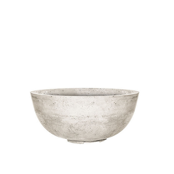 Prism Hardscapes Moderno 1 Gas Fire Bowl Ultra White