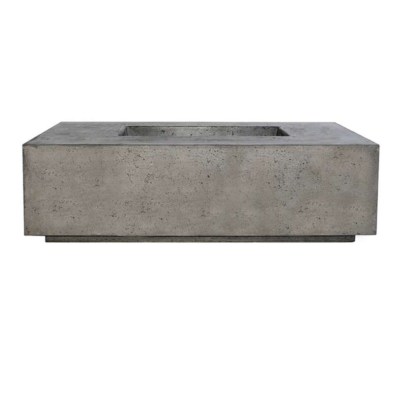 Prism Hardscapes Portos Fire Pit With Hidden Propane Tank In Pewter On A White Background_jpg