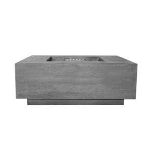 Prism Hardscapes Tavola 1 Concrete Gas Fire Pit  - Pewter in white background