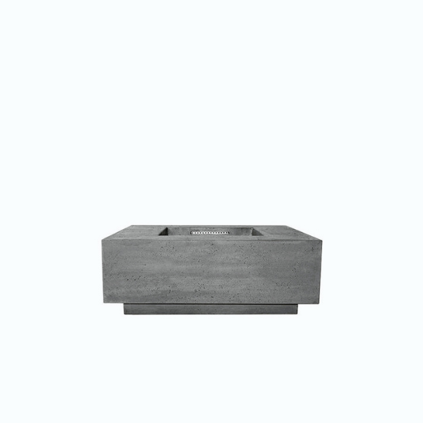     Prism Hardscapes Tavola 3 Concrete Gas Fire Pit Ph 407 In Pewter On White Background