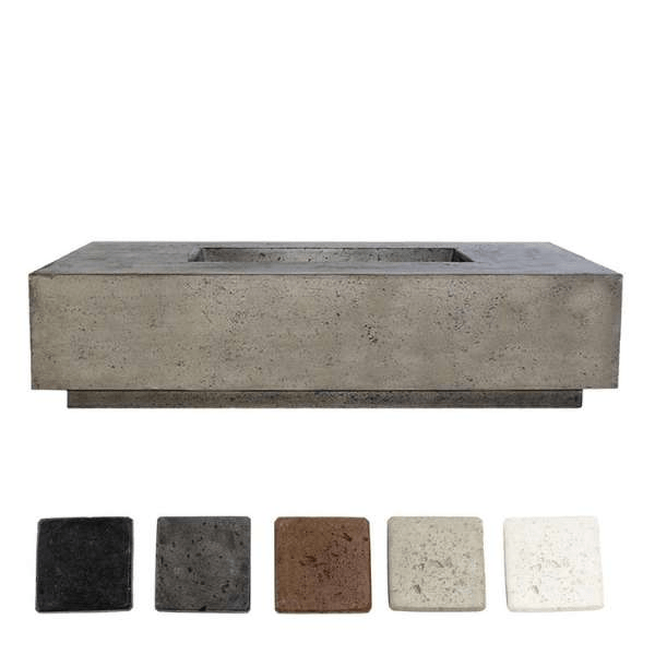 Prism Hardscapes Tavola 8 Concrete Gas Fire Pit Ph 473 Available Color Options