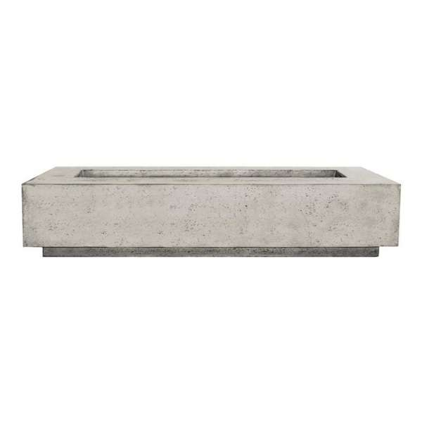 Prism Hardscapes Tavola 8 Concrete Gas Fire Pit Ph 473 In Natural On White Background