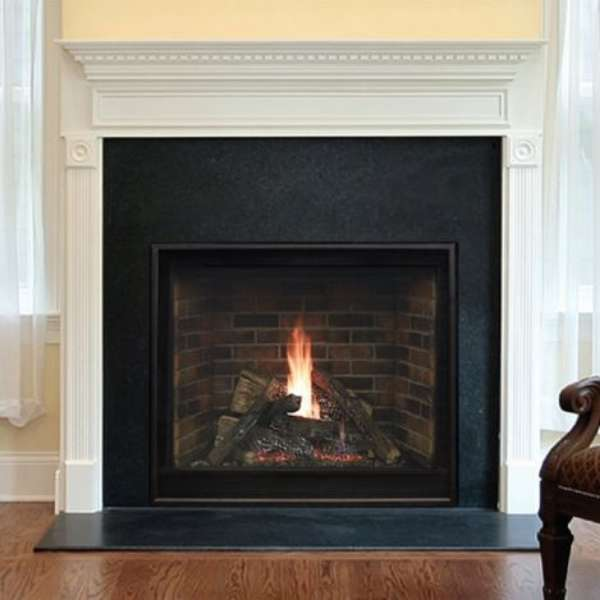 Empire Tahoe Premium 32 Clean Face Direct Vent Gas Fireplace In Indoor Sample Set Up