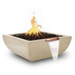  The Outdoor Plus Avalon Concrete Fire Water Bowl Vanilla Color With Flame And Water