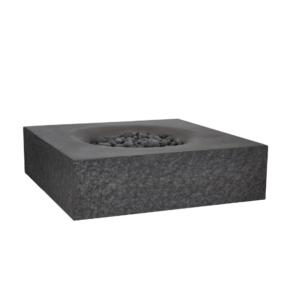 PyroMania Fire Monument Square Fire Pit  In Charcoal