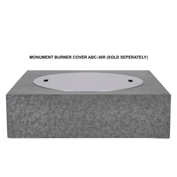 PyroMania Fire Monument Square Fire Pit  With Burner Cover