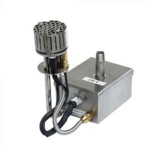     Slick Rock Concrete Cascade Square Fire And Water Bowl Igniter On A White Background