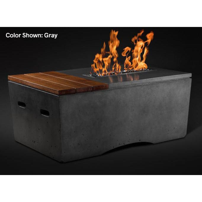 Slick Rock Concrete Oasis Series 48-Inch Rectangle Fire Table