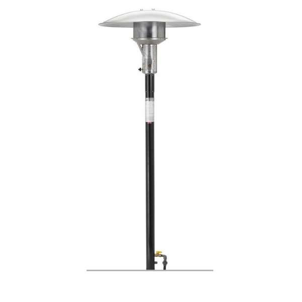 Sunglo Natural Gas Permanent Post Patio Heater With Semi Automatic On A White Background