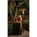 Sunglo Propane Portable Patio Heater Black 40000 In An Outdoor Sample Set Up