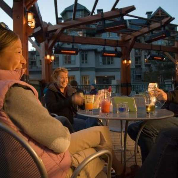 Supremeschwank Marine Grade Outdoor Patio Heaters In An Outdoor Restaurant