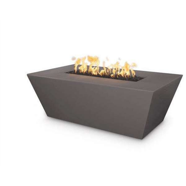    The Outdoor Plus Angelus Concrete Fire Pit In Chesnut Color With Flame