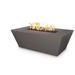    The Outdoor Plus Angelus Concrete Fire Pit In Chesnut Color With Flame