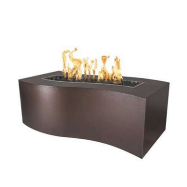     The Outdoor Plus Billow Fire Pit In Copper Powdercoat Vein And With Flame