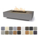 The Outdoor Plus Cabo Linear Concrete Fire Pit available color options