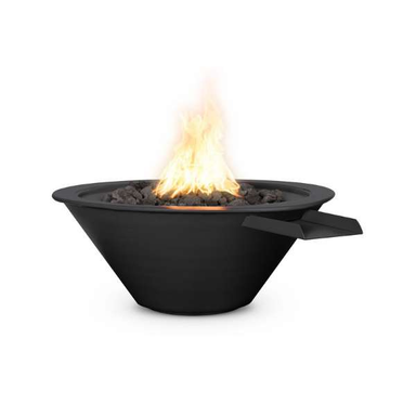    The Outdoor Plus Cazo Powdercoated Steel Fire Water Bowlire Bowl In Black Color