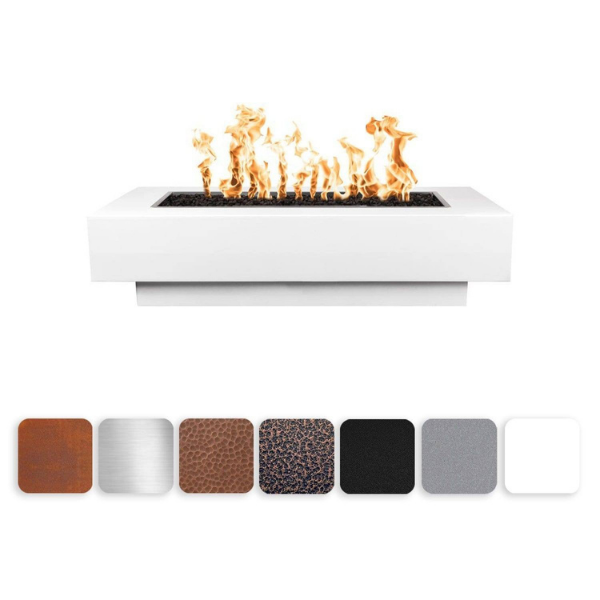     The Outdoor Plus Coronado Metal Fire Pit With Color Options On A White Background