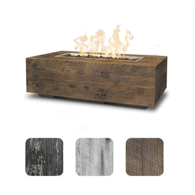 The Outdoor Plus Coronado Wood Grain Fire Pit available color options
