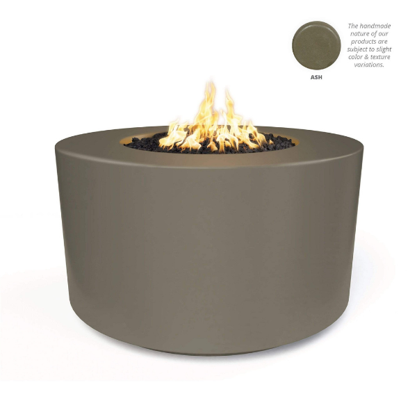 The Outdoor Plus Florence Fire Pit Ash With Flame On A White Background