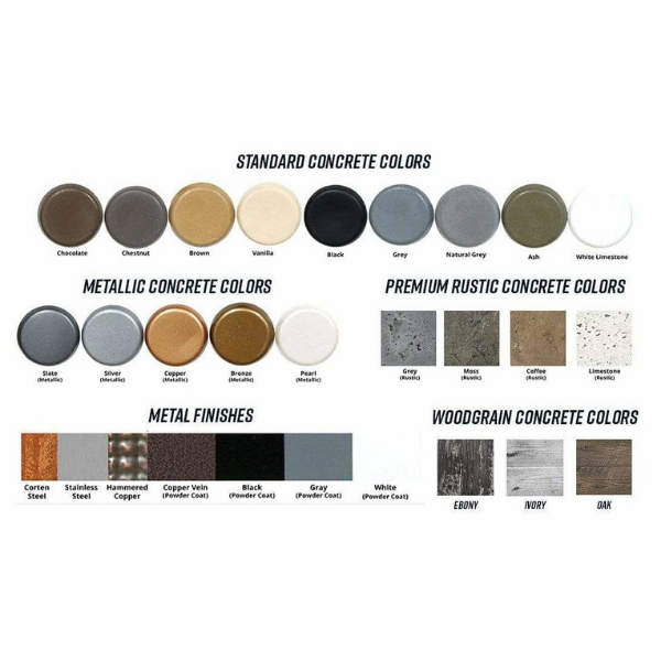 The Outdoor Plus Florence Fire Pit Color Options