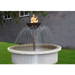      The Outdoor Plus Osiris Fire Water Fountain In An Outdoor Sample Set Up