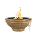     The Outdoor Plus Roma Concrete Fire Water Bowl In Color Brown