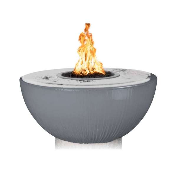     The Outdoor Plus Sedona 360_ Concrete Fire Water Bowl In Gray Color