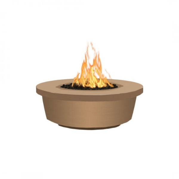     The Outdoor Plus Tempe 48_ Concrete Fire Pit In Metallic Bronze Color 