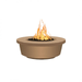     The Outdoor Plus Tempe 48_ Concrete Fire Pit In Metallic Bronze Color 