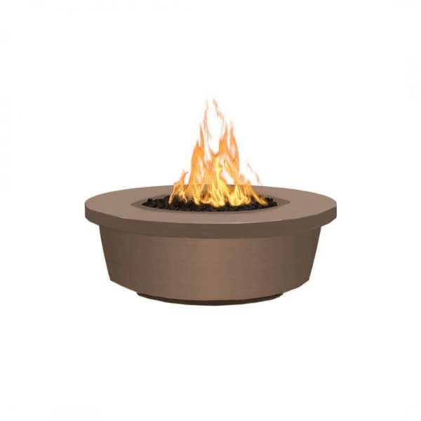     The Outdoor Plus Tempe 48_ Concrete Fire Pit In Metallic Copper Color
