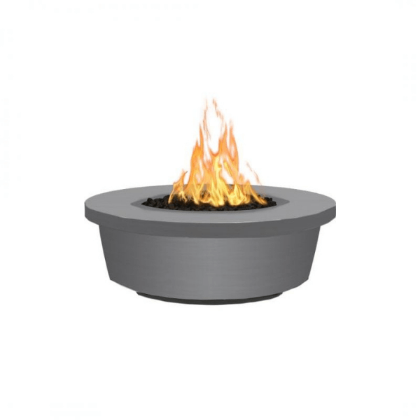     The Outdoor Plus Tempe 48_ Concrete Fire Pit In Rustic Gray Color