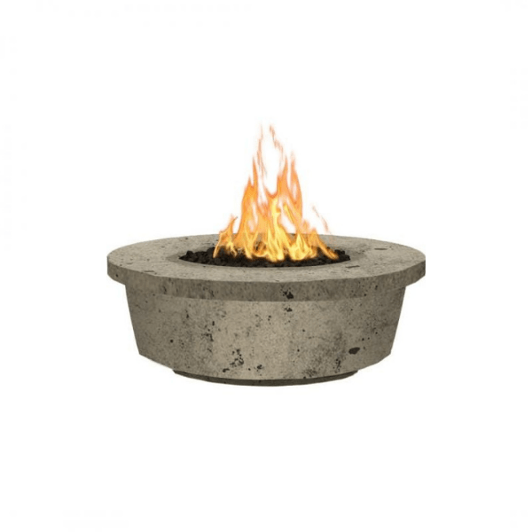     The Outdoor Plus Tempe 48_ Concrete Fire Pit In Rustic Moss Color