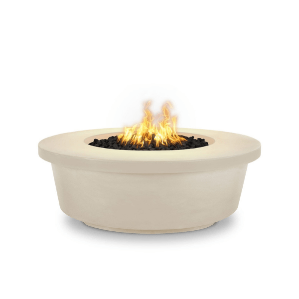     The Outdoor Plus Tempe 48_ Concrete Fire Pit In Vanilla Color