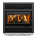 Ventis He250r Large Wood Burning Fireplace With Blower On A White Background