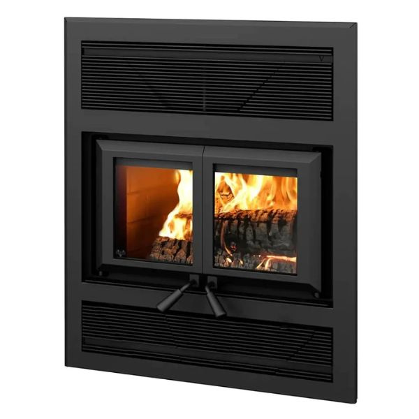 Ventis He325 Double Door Wood Burning Fireplace On A White Background