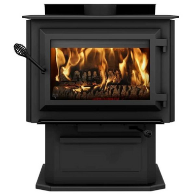 Ventis Hes240 Large Wood Burning Stove In Front View Sample Photo