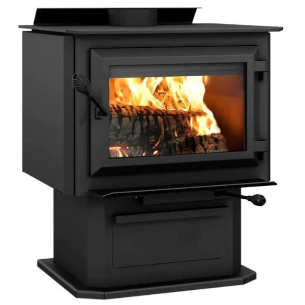 Ventis Hes240 Large Wood Burning Stove In Sideview Sample Photo