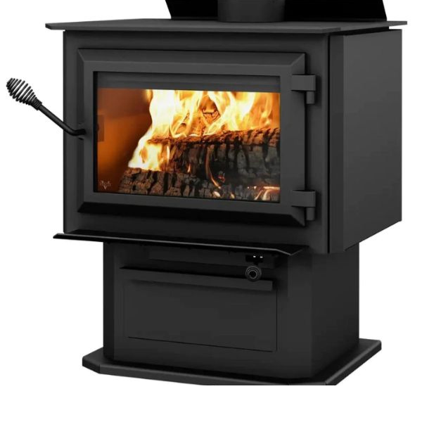 Ventis Hes240 Large Wood Burning Stove In Sideview Sample Photo