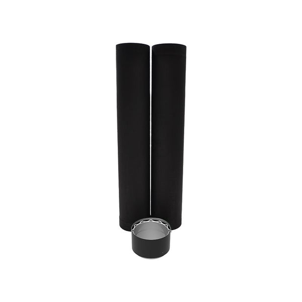 SP00360 TO THE WALL 6'' BLACK STOVE PIPE KIT