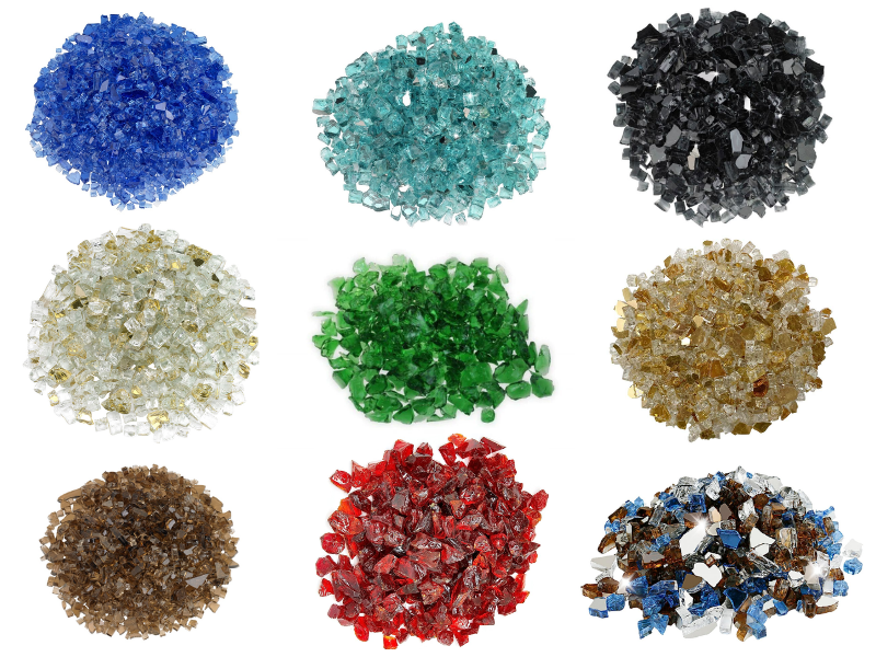 Most popular fire glass color example